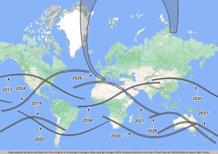 Worldwide Eclipses